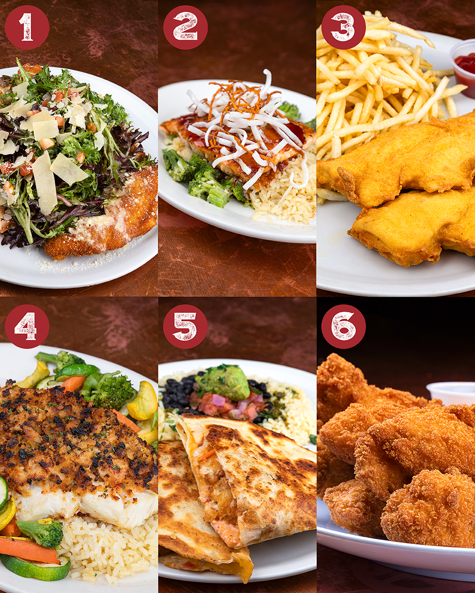 You can only pick one, which Tavern Classic are you ordering? 🤔

1. Chicken Milanese
2. Hibachi Salmon
3. Fish &amp; Chips
4. New England Stuffed Haddock
5. Fish Tacos
6. Chicken Tender Dinner
.
.
.
.
#tavernclassics #foodie #instafood