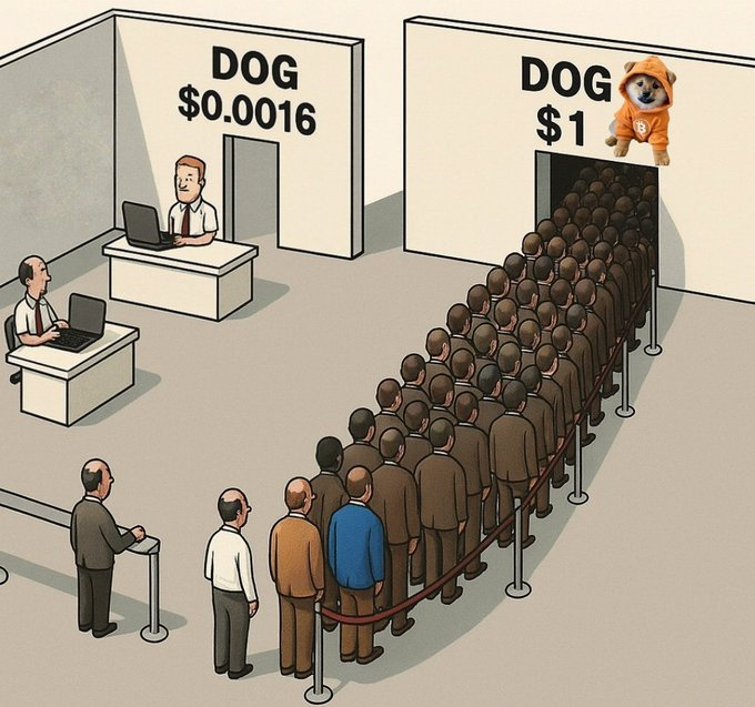 INVESTIRDOZERO's tweet image. Quando $DOG em 1 dolar ?