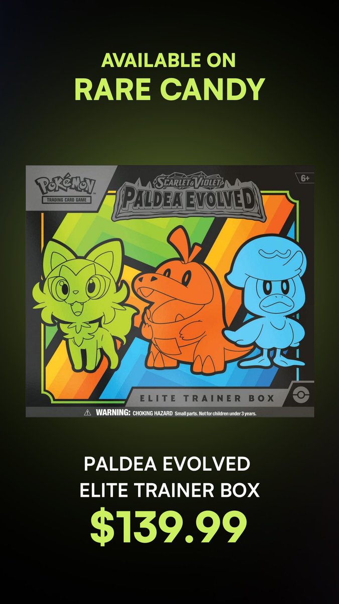 RareCandy's tweet image. Hey did y’all know we have a marketplace built into Rare Candy?

Some sellers have got some older ETBs listed, check em out? 👉👈