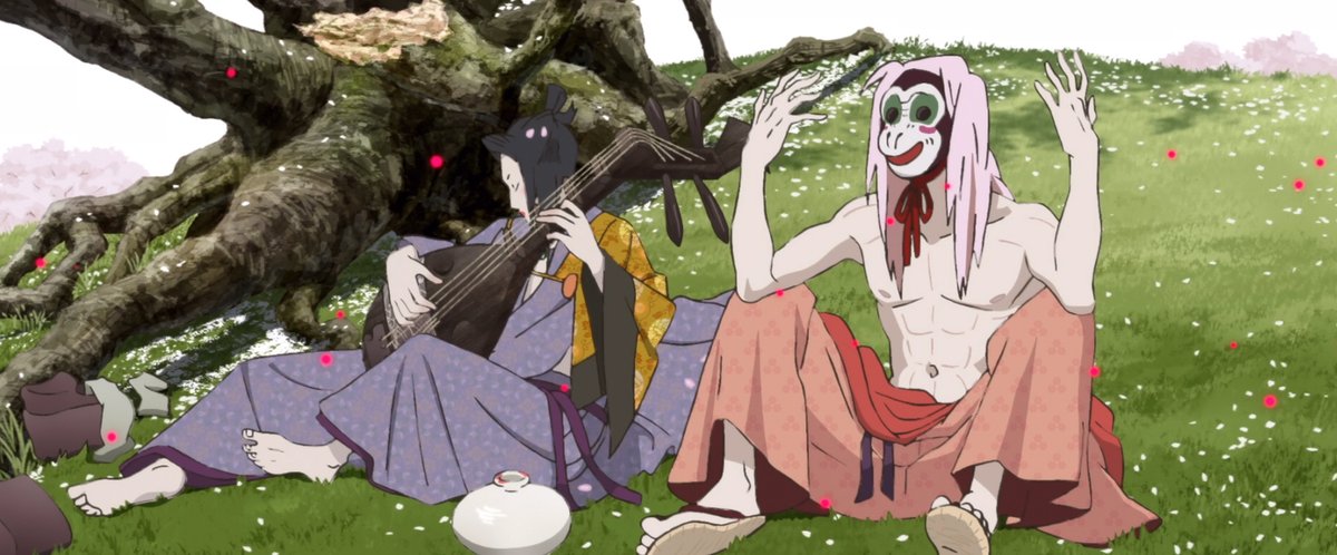 JackOCine's tweet image. #InuOh envisage le Japon médiéval comme une scène de rock psychédélique : Masaaki Yuasa mêle épopée historique, concert musical et méditation sur la différence, pour une œuvre furieuse, sensuelle et hypnotique qui transforme la mémoire des oubliés en un spectacle incandescent.