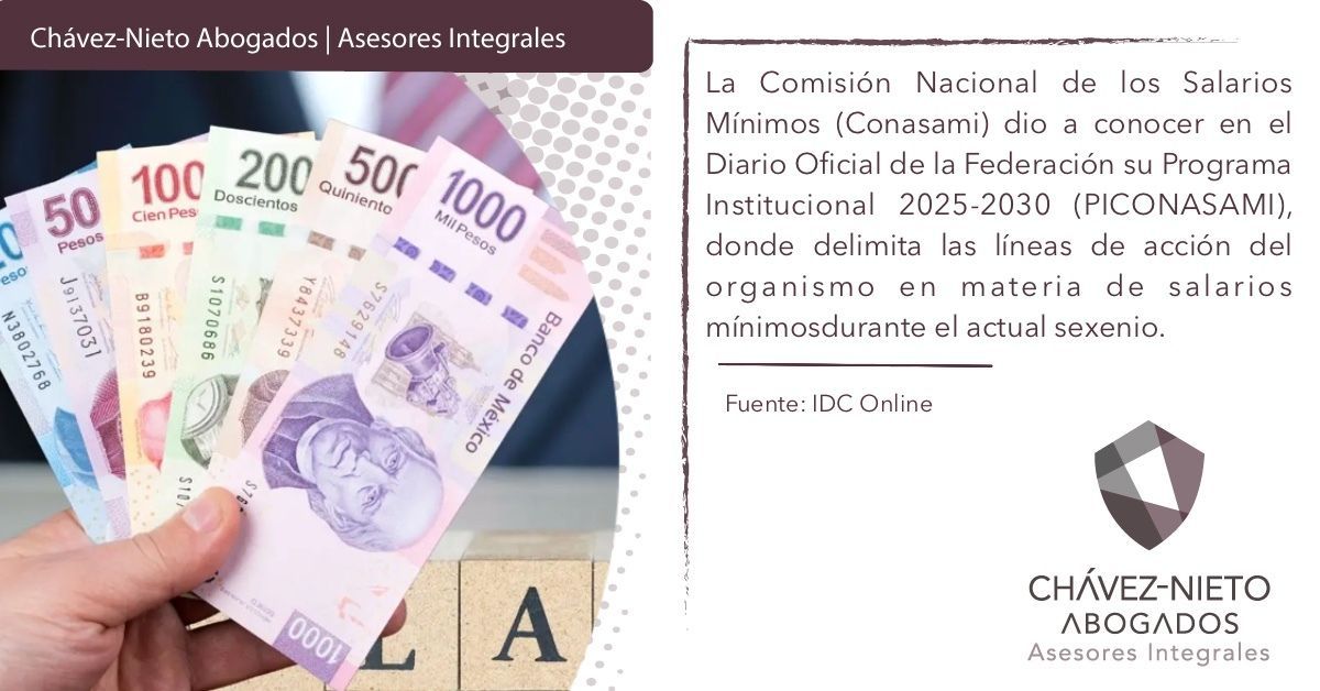 CNAI_Abogados's tweet image. #Conasami publica Programa Institucional para el periodo 2025-2030, el cual establece objetivos e indicadores para orientar la política de salarios mínimos durante los siguientes años | 🤓🇲🇽💸👉🏻 buff.ly/9vkzQin