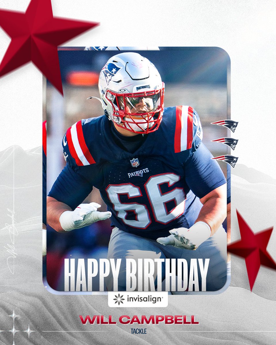 Patriots's tweet image. HBD BIG COUNTRY 🤠🎂

@will_campbell66 | #NEPats