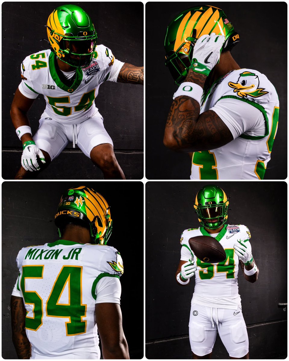 🟩⬜️⬜️ for Oregon in the Peach Bowl.

We can work with this.