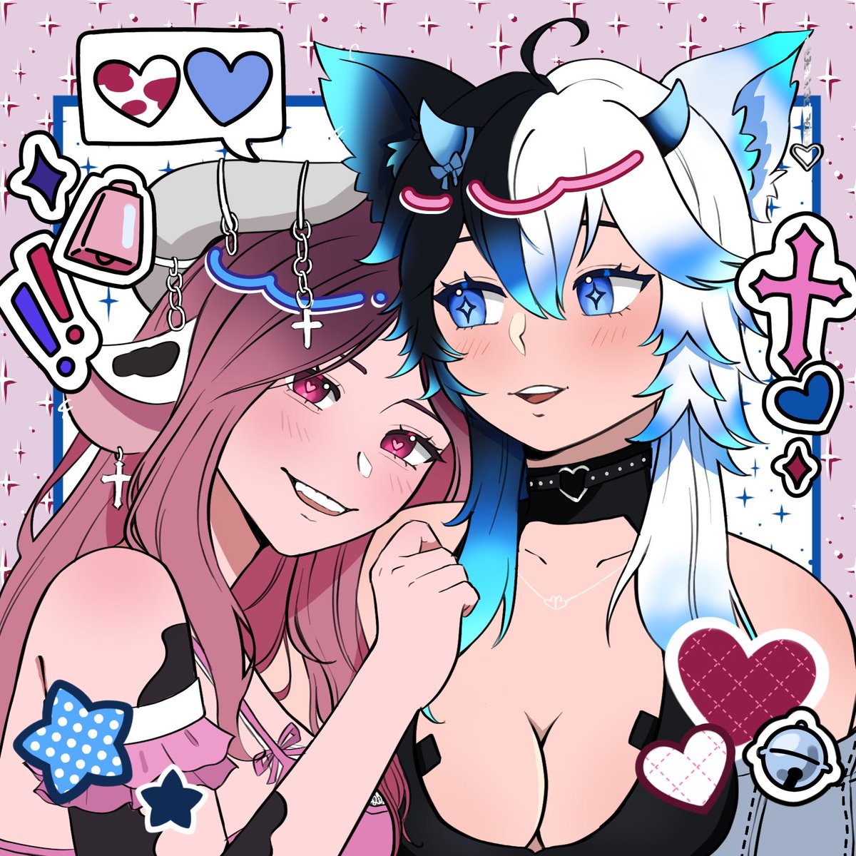 I got some birthday art that the lovely miss <a href="/SaccuVR/">SaccuVR</a> comissioned! 🩷