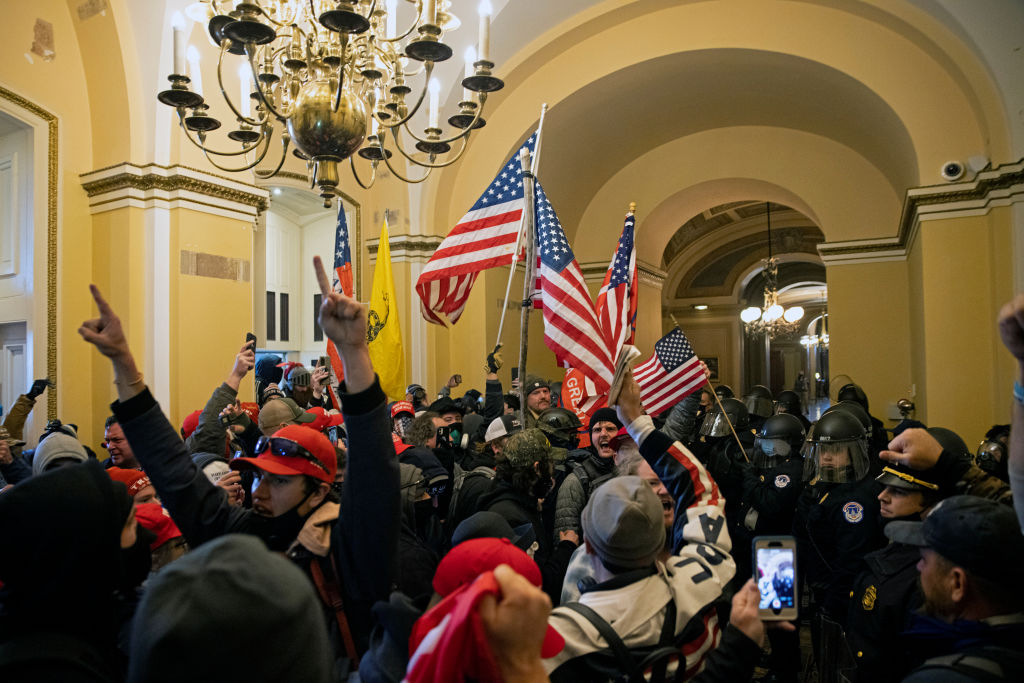 January 6, 2021, U.S. Capitol, five years ago tomorrow (Getty):