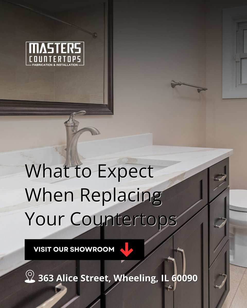 masterscounters's tweet image. What to Expect When Replacing Your #Countertops
Step 1 – Measuring &amp;amp; Templating (1–2 hours)
Step 2 – Fabrication (7–10 business days on average)
Step 3 – Old Countertop Removal (Half day)
Step 4 – Installation Day (Typically 1 day)
Step 5 – Final Touches &amp;amp; Cleanup (Same day)