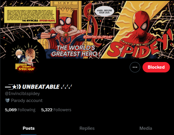 BUGS__LlFE's tweet image. / @/Invinciblspidey is a known homophobe when it comes to lesbian ships, they have made multiple people uncomfortable with ship forcing and hating.

so y'all should block and stay from this account.