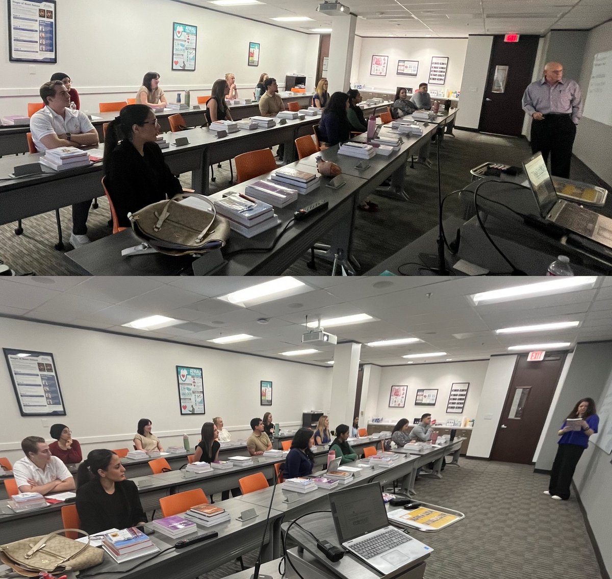 EpProgram's tweet photo. The first day of class and the seats are full of eager students striving to achieve a career in the cardiac medical device industry! Orientation and fundamentals for 2 weeks and then into CRM.
#electrophysiology #cardiology #biology #exercisephysiology #kinesiology #biomedicalengineering
https://t.co/cnjxRAljPx