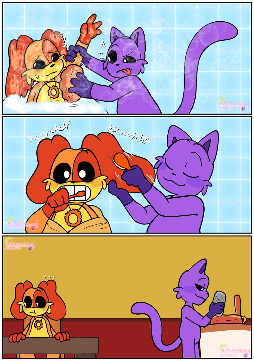 LuluItsLazy's tweet photo. "After The Show" Episode One pt.2 (English/Español)
I love drawing food man RAHAHH

#PoppyPlaytime #SmilingCritters #SmilingCrittersAU #dogday #catnap #MagicTrickAU #AfterTheShowAU https://t.co/ziVTd8Ceau