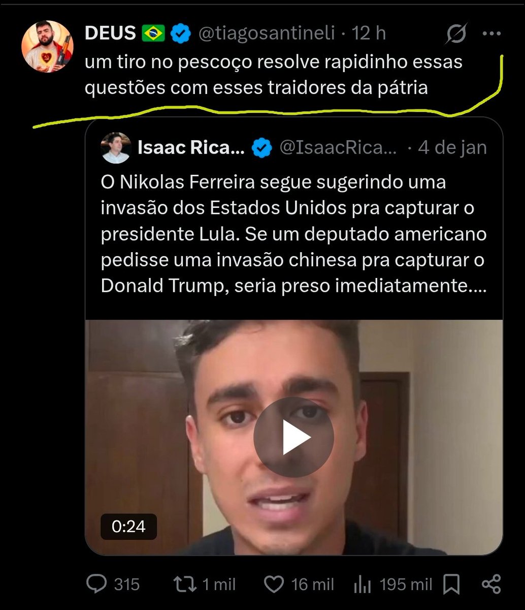 Radassa29's tweet photo. @nikolas_dm Tem essa ameaça 👇 e outras! https://t.co/koQDMFMhG5