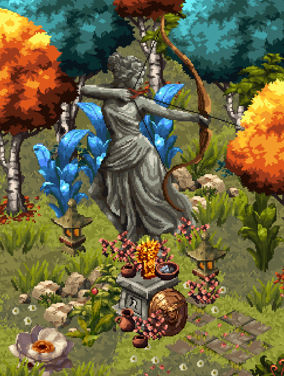The Huntress' Shrine

#pixelart #indiedev #gamedev #indiegame #ドット絵 #픽셀아트 #像素艺术