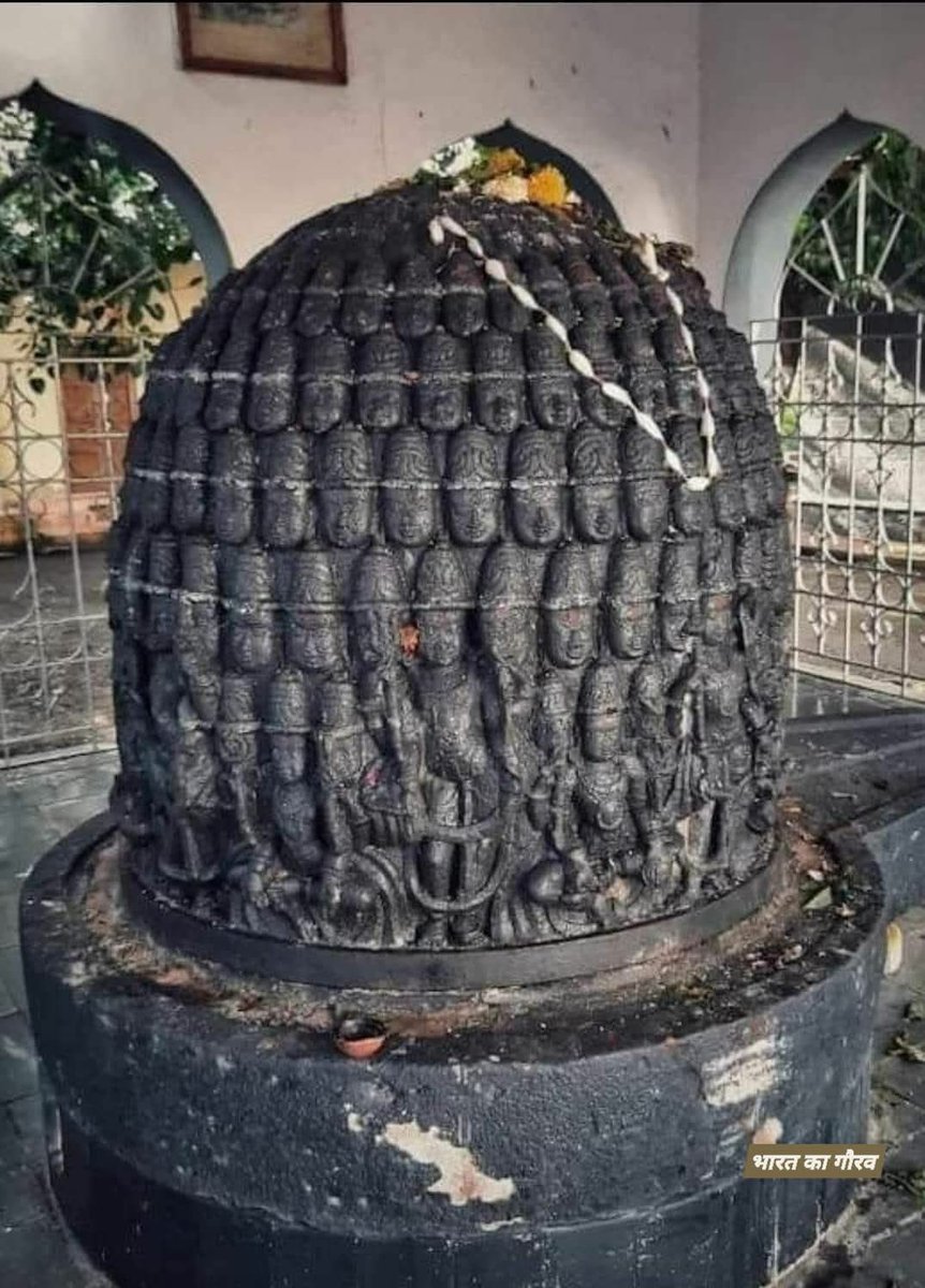 भारत के महाराष्ट्र के सोलापुर में हरिहरेश्वर मंदिर में दुर्लभ बहुमुखी शिवलिंग। इसमें अन्य देवताओं के साथ शिव के 359 चेहरे हैं 

हर हर महादेव