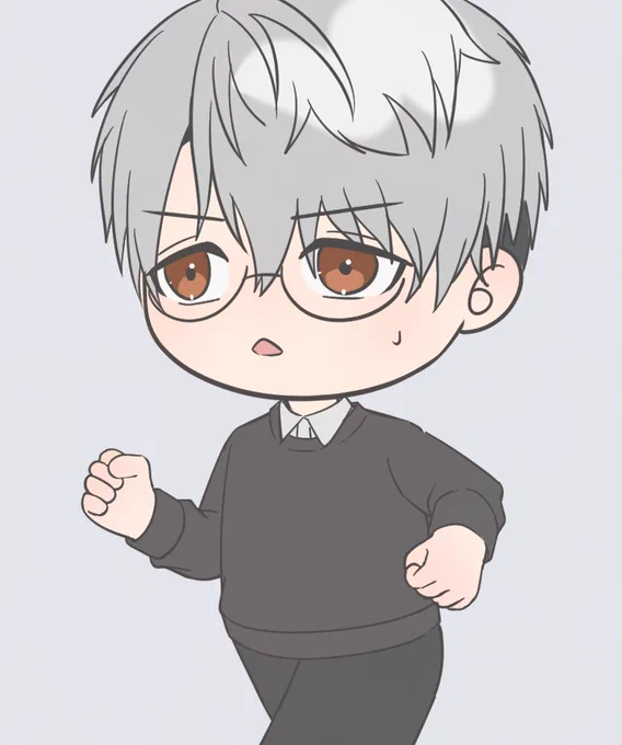 すみません気に入らなさ過ぎて絵消しちゃったのでミニキャラだけ見てってください 見てくれた方ありがとうございました