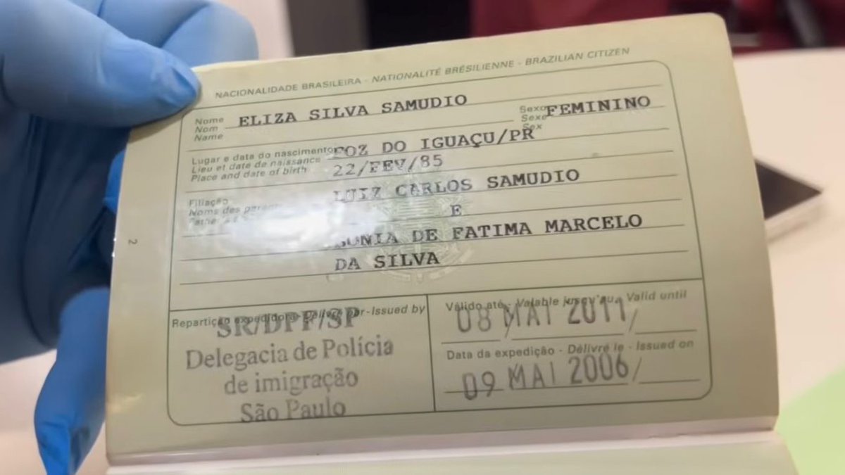bchartsnet's tweet image. Passaporte de Eliza Samudio é encontrado em Portugal. O brasileiro que encontrou o documento em uma casa alugada levou o passaporte para a equipe do jornalista Léo Dias, que levou para autoridades, verificando ser original e verdadeiro. Procurada pelo jornal O Tempo, Sonia Moura,…