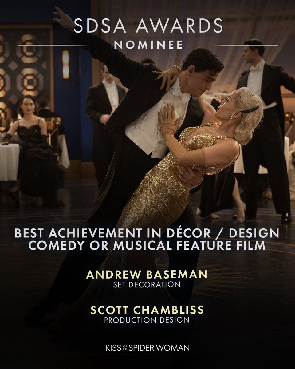 Congratulations to Andrew Baseman and Scott Chambliss on their #SDSAAwards nomination for #KissoftheSpiderWoman! 👏