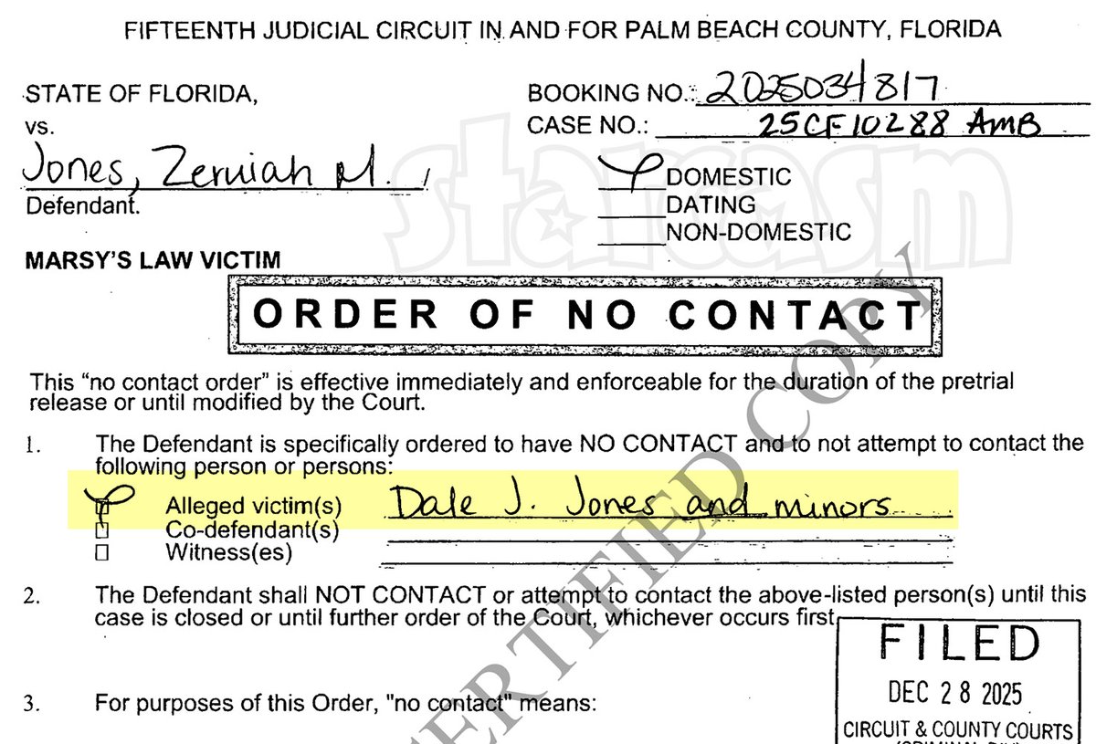 starcasm's tweet image. #LoveAfterLockup UPDATE - Starcasm obtained the Order of Protection put in place after Zeruiah Jones' recent arrest and the alleged victims are listed as "Dale J. Jones and minors." (1/3)

#LifeAfterLockup #LoveDuringLockup