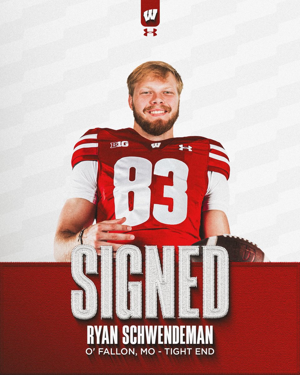 BadgerFootball's tweet image. officially a Badger ✍️

Welcome to the family, @RyanSchwendeman!

#OnWisconsin