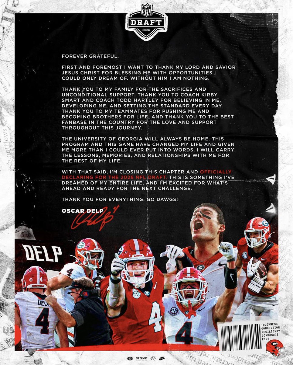 A DGD indeed. Oscar Delp to the NFL!