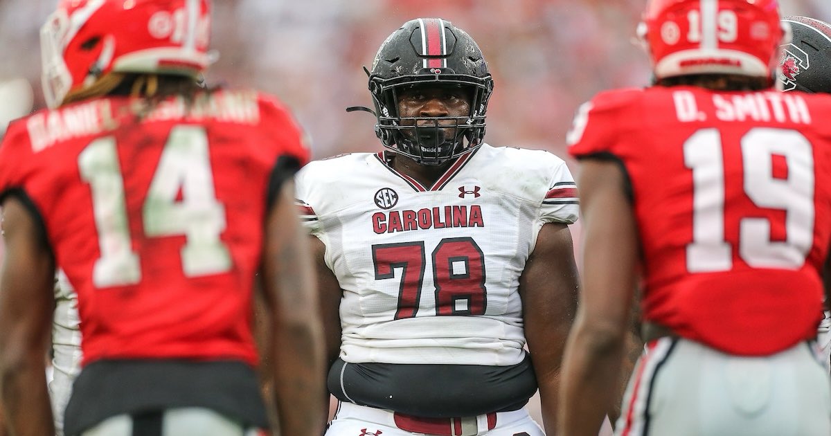 BREAKING: South Carolina IOL Trovon Baugh has committed to Texas A&amp;M!

He is 6’3, 335 and has played 1,304 snaps at RG in 3 seasons at South Carolina.

He’s only allowed a sack 5 times on a total of 780 pass block snaps🤯

He was a 2023 Freshman All-American and has 1 year left.