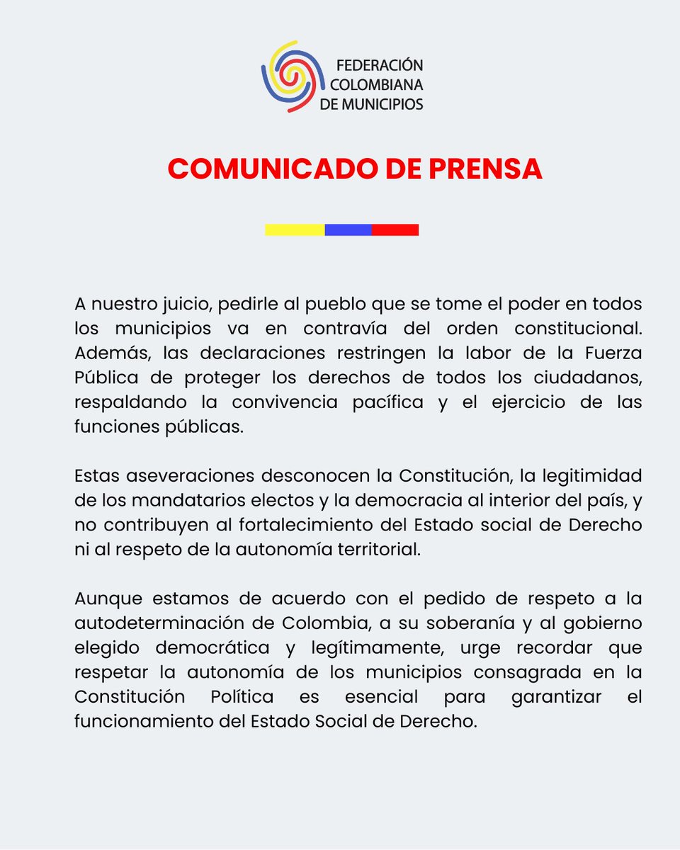 Fedemunicipios tweet media