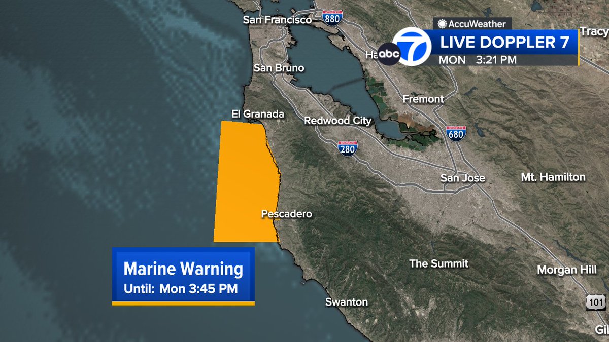 SandhyaABC7's tweet image. STORMWATCH + TIMELINE: Severe Thunderstorm Warning just issued, possibility of waterspouts.  Active on @LiveDoppler7now !  Watch out for flooding on roads!  Flood Advisories &amp;amp; Flood Watches up now.  #SanFrancisco #BayArea #CAwx #StormWatch