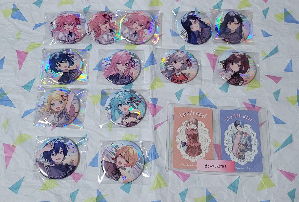 交換】プロセカ セカライ4th&5th 缶バッジ 譲：画像参照 求：4th 冬弥