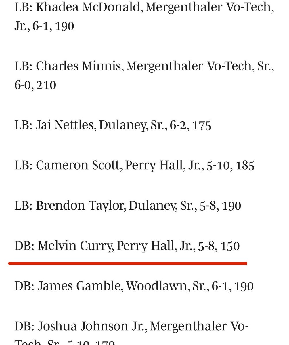 Blessed to be notified I’ve made it on the “1st Team All Regional🥇” list 🔥

<a href="/BossJ_Iweh4/">Coach J. Iweh</a> <a href="/PHGatorsFB/">Perry Hall Football</a> <a href="/CoachRDJohnson/">Robb Johnson</a> 

#fortheculture #Already