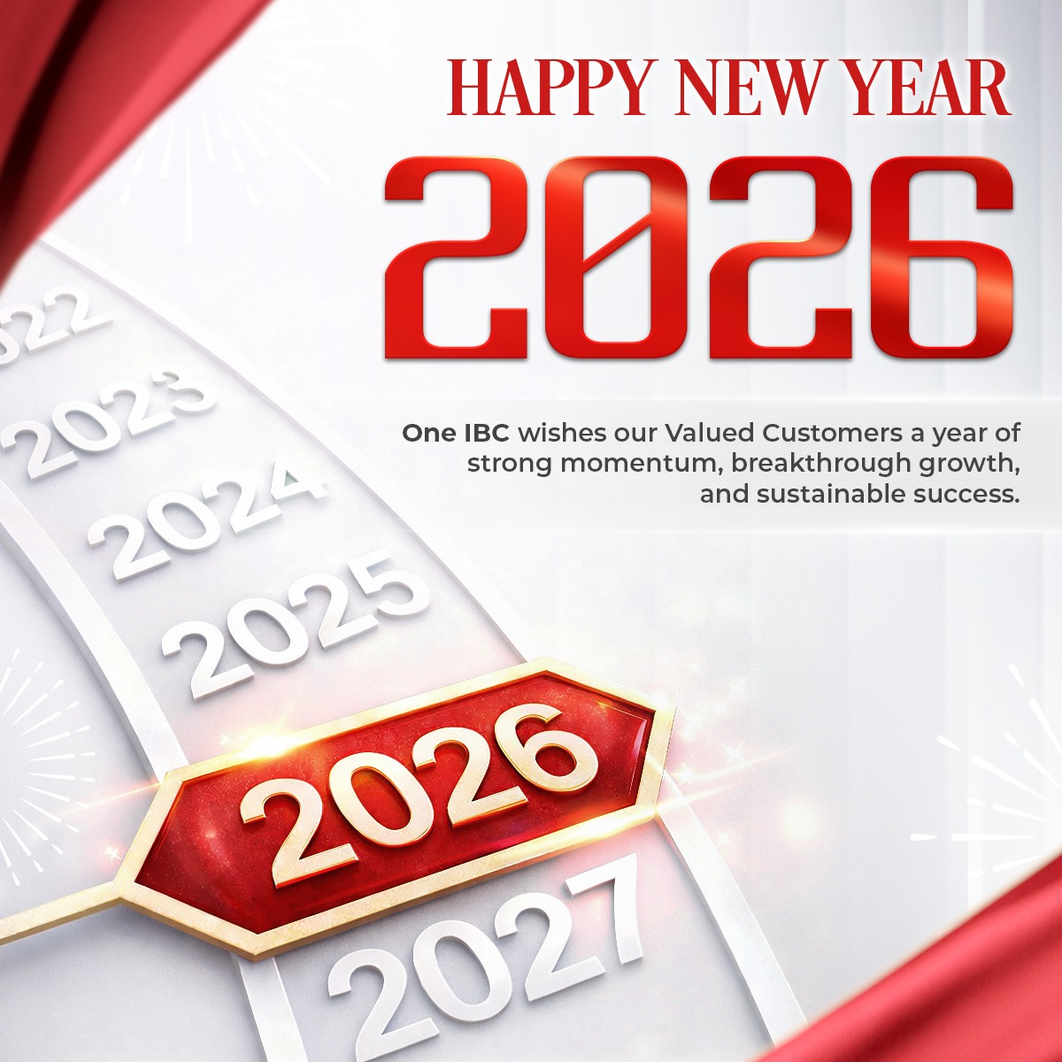 one_ibc's tweet photo. 🎉 Happy New Year 2026!

One IBC thanks our valued customers &amp; partners for your trust and support. Wishing you a year filled with growth, opportunity, and success.

— One IBC Group https://t.co/G0zWVpLPO9