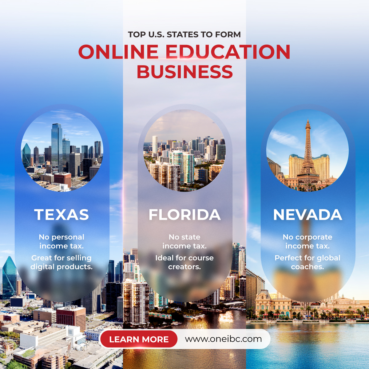 one_ibc's tweet photo. 🎓 Starting a coaching, consulting, or online course business in the U.S.?

Top states for digital creators:
📍 Texas – No state income tax, Stripe &amp; PayPal friendly
📍 Nevada – Zero tax, strong privacy
✅ Protect liability
✅ Access U.S. payments
✅ Operate 100% online https://t.co/hsNlLtvozQ