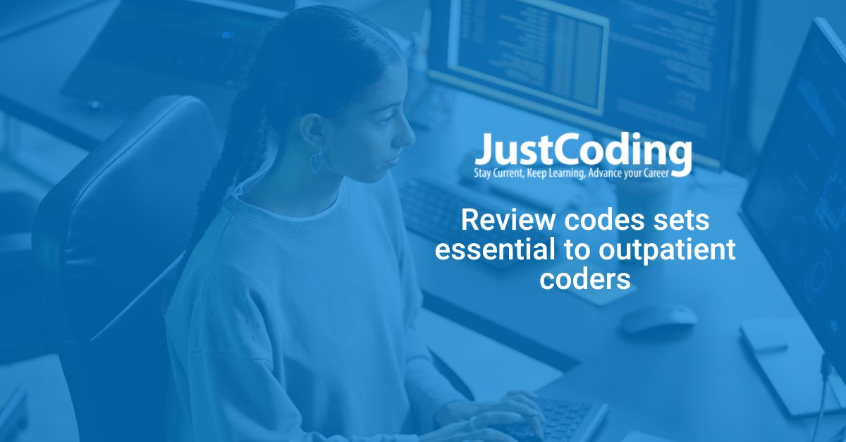 Refresh yourself on the ins &amp; outs of the primary code sets an outpatient coder needs to understand &amp; use. This article hubs.ly/Q03ZwMt80 provides a brief overview of three code sets that will serve as a review for veteran coders or a solid base for new coders.