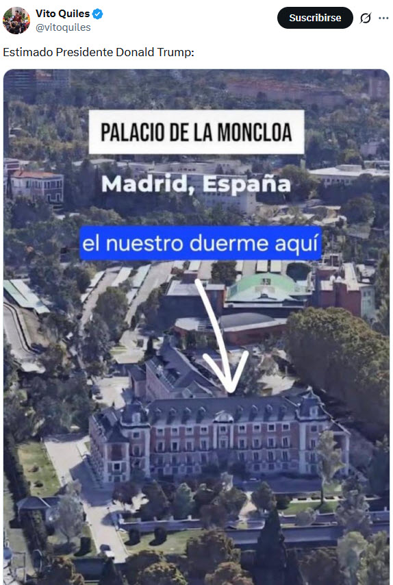 ¿Donde están todos esos jueces defensores de la patria y la bandera que metieron a un chaval en la cárcel por escribir "Goku vive, la lucha sigue" o a Pablo Hasél por rapear, mientras cientos de cuentas están pidiendo que nos invadan y secuestren al presidente del gobierno?