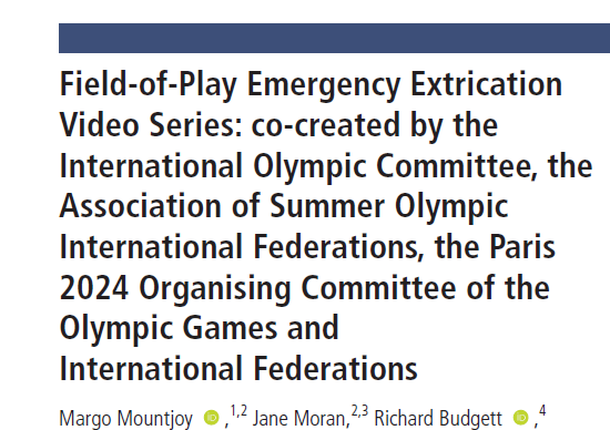 🔥Hof off the Press🔥 

 <a href="/BJSM_BMJ/">British Journal of Sports Medicine (BJSM)</a>  publication on Emergency Extrication from the Field-of-Play Video Series:  the Why, What, and How? dx.doi.org/10.1136/bjspor…

⭐️⭐️⭐️⭐️⭐️Videos can be found on the Olympic Webpages: olympics.com/ioc/athletes/e… ⭐️⭐️⭐️⭐️⭐️⭐️