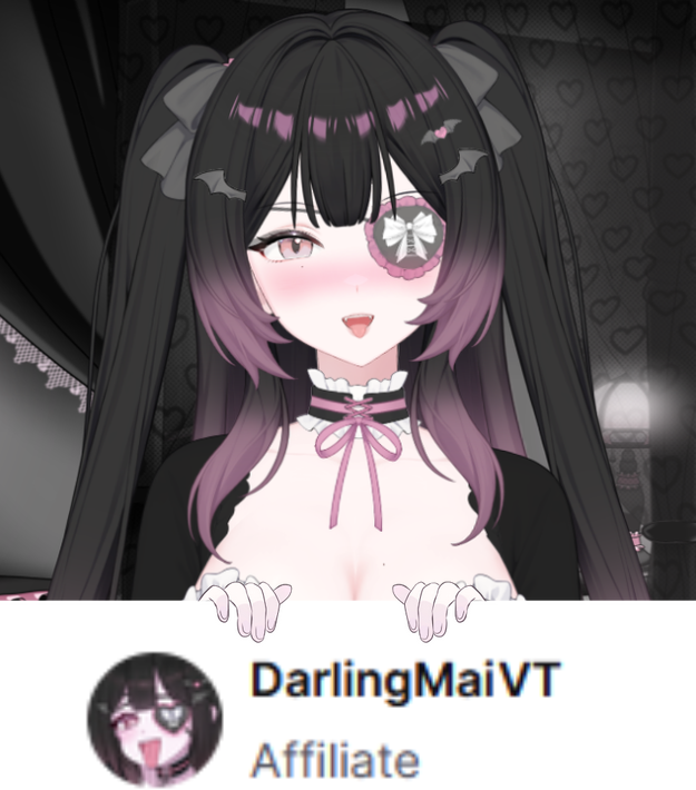 𝒜ffiliate 𝒮tream ♡ིྀ 

・𝒴ou 𝓅romise 𝓎ou’ll 𝓁ove 𝓂e 𝒻orever, 𝓇ight ? ♡ ・!discord ・!socials ・!kofi

Twitch.tv/DarlingMaiVT ♡ིྀ