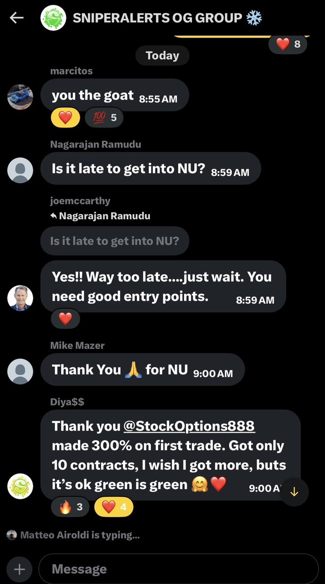 StockOptions888's tweet image. NEW SLOTS ARE NOW AVAILABLE! 100 FOLLOWERS ONLY GET TO BE ADDED TO MY GROUP CHAT BY TOMORROW MORNING❤️ 

A+ SETUPS ONLY! LIFE CHANGING DAY TODAY THE GROUP IS HYPED!! NOTIS ON 💡 $SPY

COMMENT &amp;amp; RT TO ENTER ❤️ $SPX
