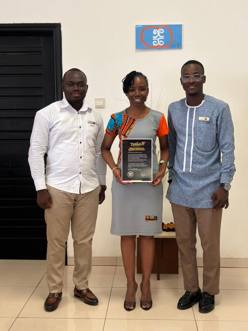ug_engineering's tweet image. Youth In Me Ghana Awards (YIMGA) was at the School of Engineering Sciences to present a Certificate of Recognition to Prof. Elsie Effah Kaufmann for her exceptional contributions to Academia and her remarkable work as the National Science and Maths Quiz mistress. #UGEngineering