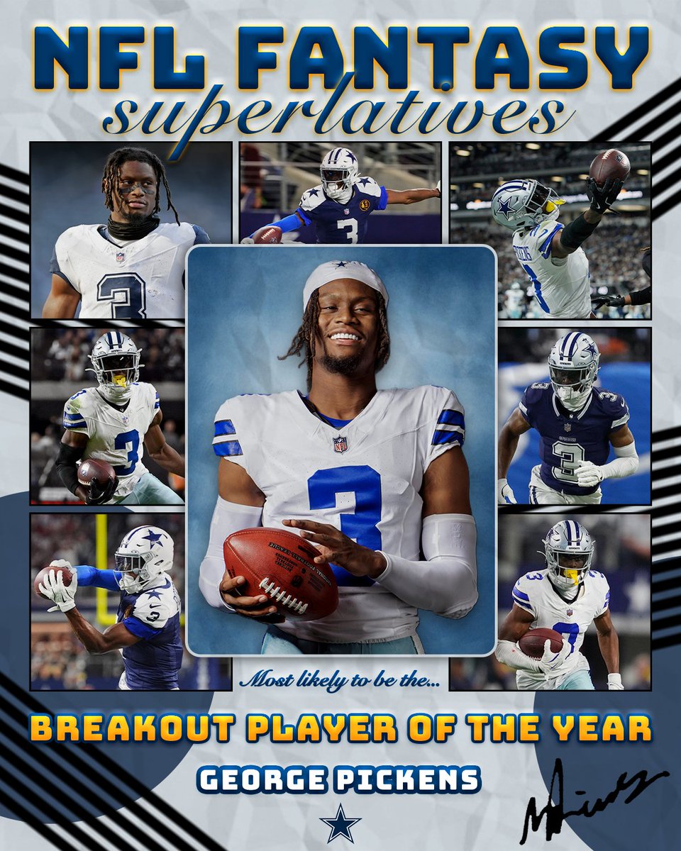 George Pickens is the 2025 Fantasy Breakout Player of the Year!

⭐️ 137 targets (career high)
⭐️ 93 receptions (career high)
⭐️ 1,429 receiving yards (career high)
⭐️ 9 TDs (career high)
⭐️ 291.9 fantasy points (career high)
⭐️ Had never finished above Fantasy WR30
⭐️ Fantasy WR5