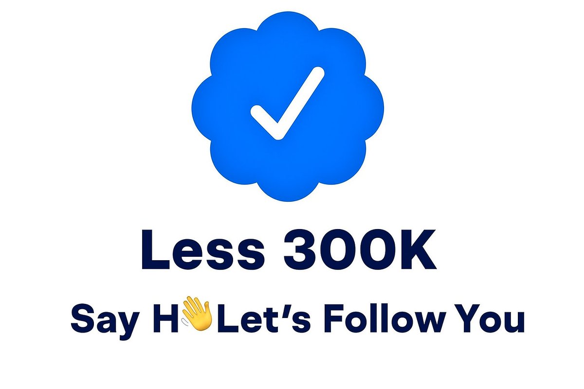 optimexa09's tweet image. Good morning x family 🌞

Accounts Under 300K

Comment Hiii, Let's be mutuals Right now🤝🚀