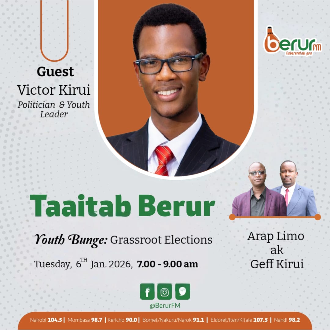 We catch up tomorrow morning <a href="/berurfmke/">Berur FM</a>