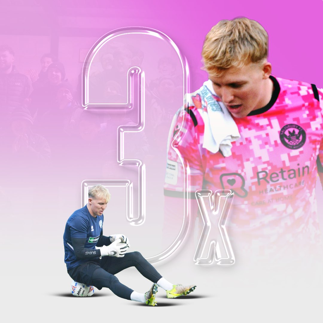 SalisburyFC's tweet photo. Will Buse has been named Player of the Month for the third consecutive month, as voted by Salisbury FC supporters.

A testament to his consistency and influence as our No.1 goalkeeper.

Congratulations, Will keep up the excellent work. 

BUSSEEEEEE 

#salisburyfc #salisburynumber1 #coyw⚽️⚪️⚫️