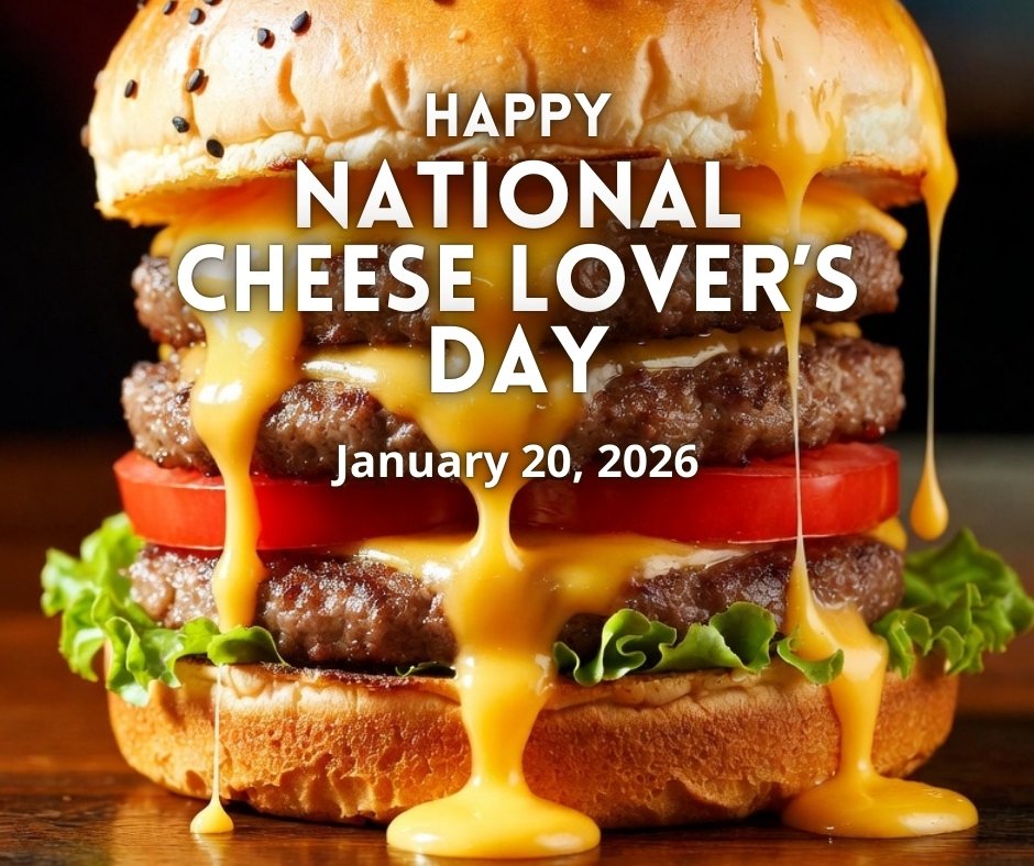 Nothing says cheese love quite like a juicy burger with that perfect melt – oozing, gooey, and utterly irresistible. 🧀🍔

What's your ultimate cheeseburger hack for maximum cheesiness? Share below! #NationalCheeseLoversDay #CheeseObsession