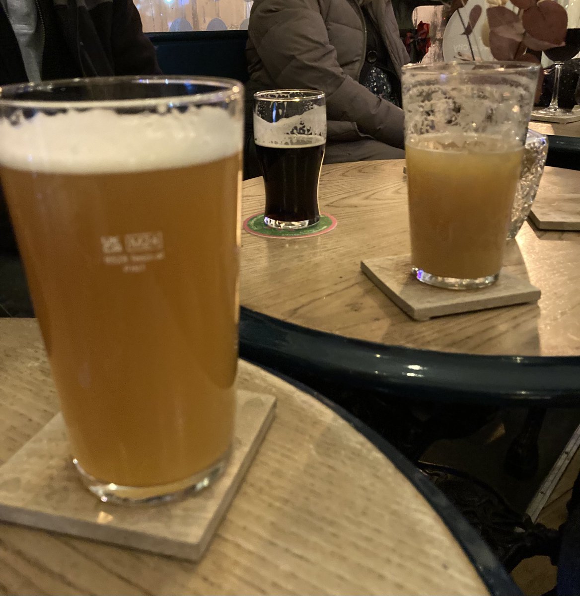 Whippet yesterday. Beer on left a pale and on right an IPA. Look at the state of them! Fed up of murky beers (hazy my arse), they could be off/dregs of barrel and wouldn’t have clue. Two dark beers and a best bitter on also. Is a couple of solid pale/golden too much to ask for!?