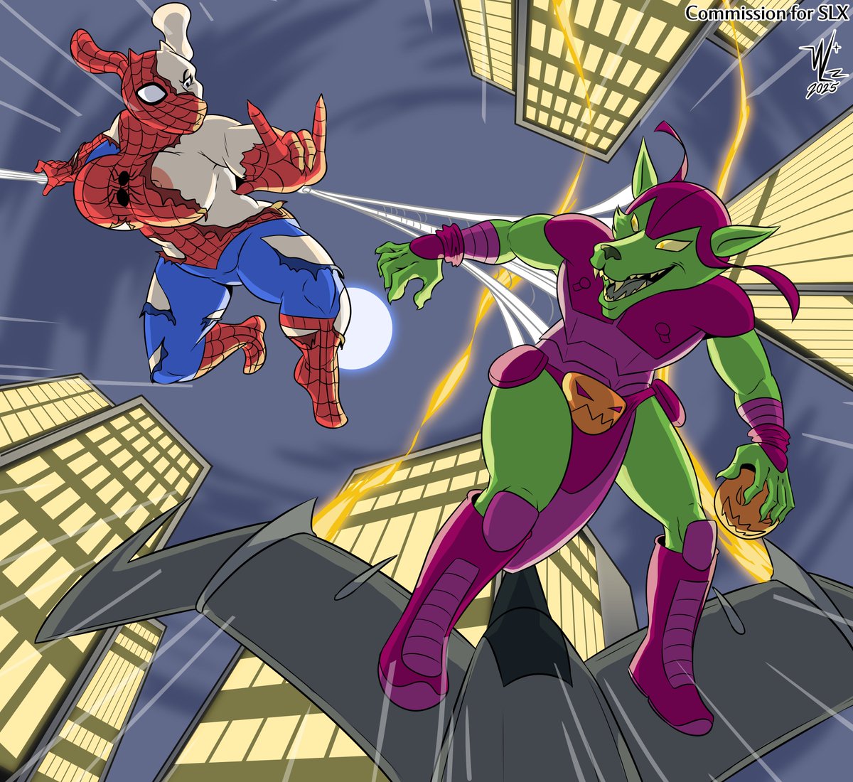 SpiderToriel VS Green goblin! A comm i made for someone via FA ;3