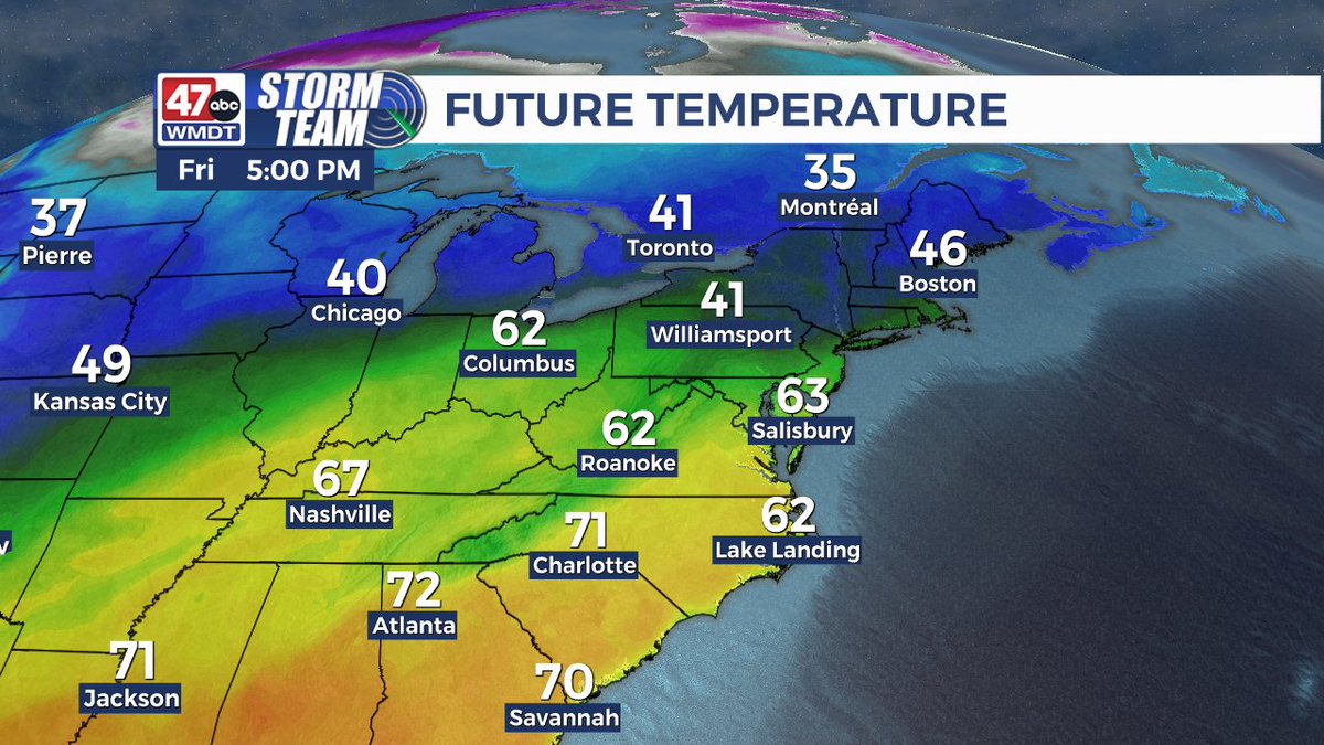 The end of the week still has that mild look! While scattered rain showers are possible Friday into Saturday, temps approaching the 60s will feel quite nice. Even potentially rising above freezing toward the Canadian Boarder! This timeframe will be the peak of this warm spell.