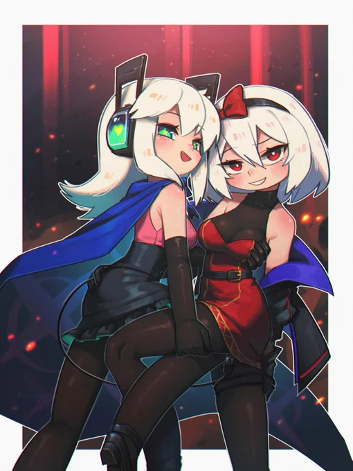 Magical Digitan and @/luc_4k 's OC, April