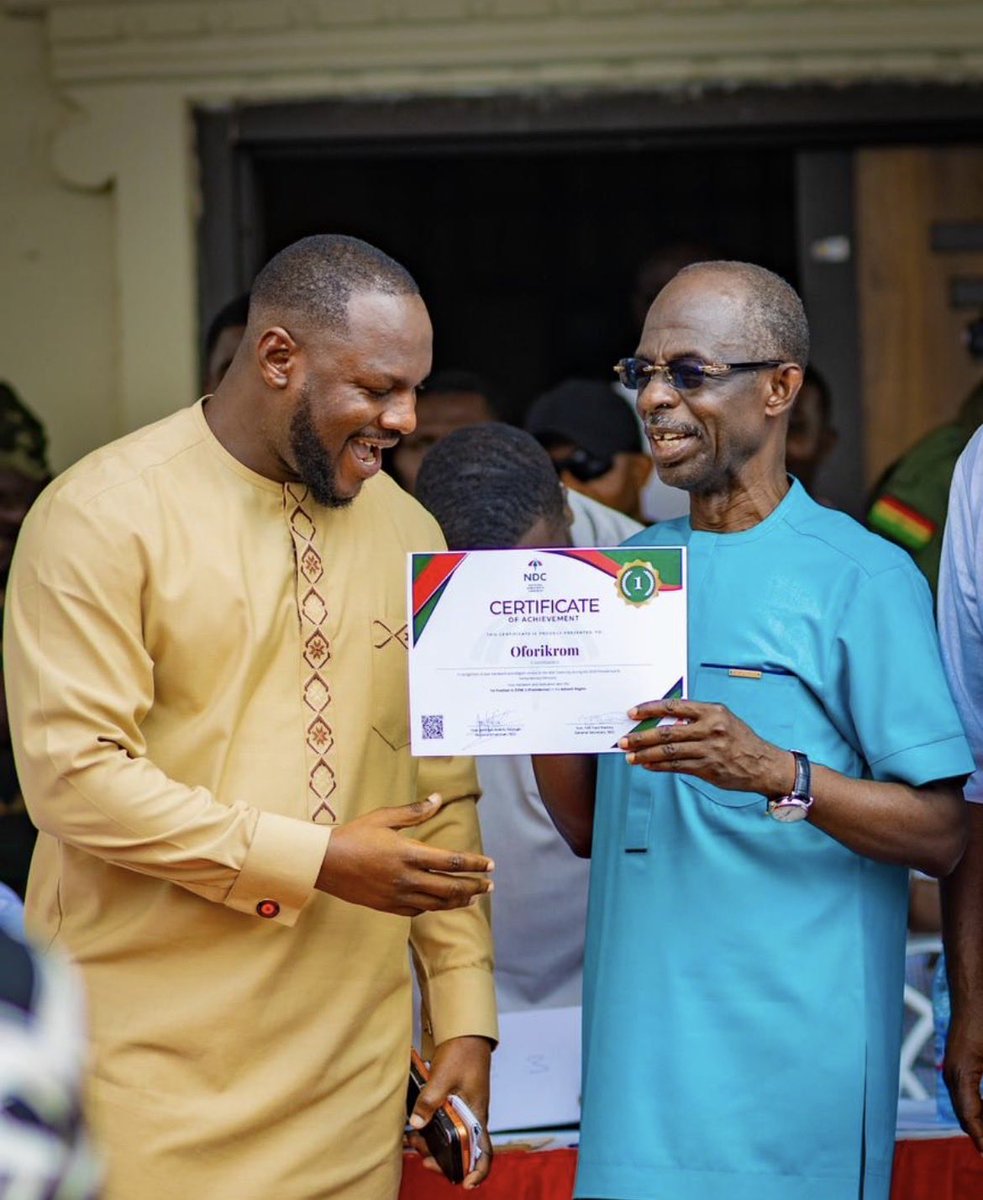 Oforikrom wins best performing constituency in the Kumasi Metropolis in the 2024 General Elections🙏🏽