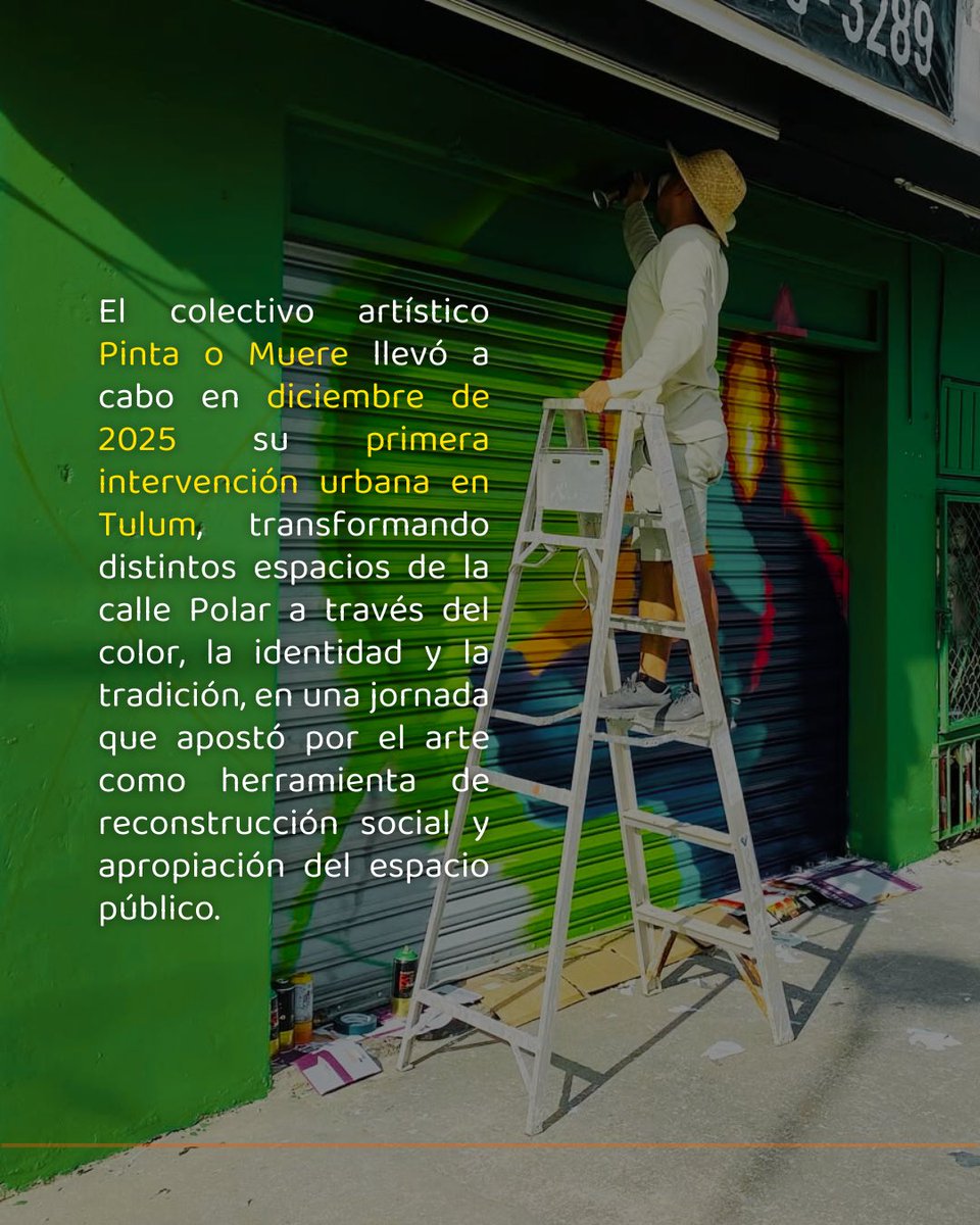 kindesarrollos's tweet photo. El arte como motor de cambio social en Tulum 🎨��‍🎨👩‍🎨

Noticia de @LaJornadaMaya 
Fotos de @pintaomueremx @javiergoitick @imer_hu 

#Rehabilitaciondeespacios #KinDesarrollosdelCaribe #TulumPintaoMuere #PintaoMuere #MuralesMexico https://t.co/pULJZYyzSg