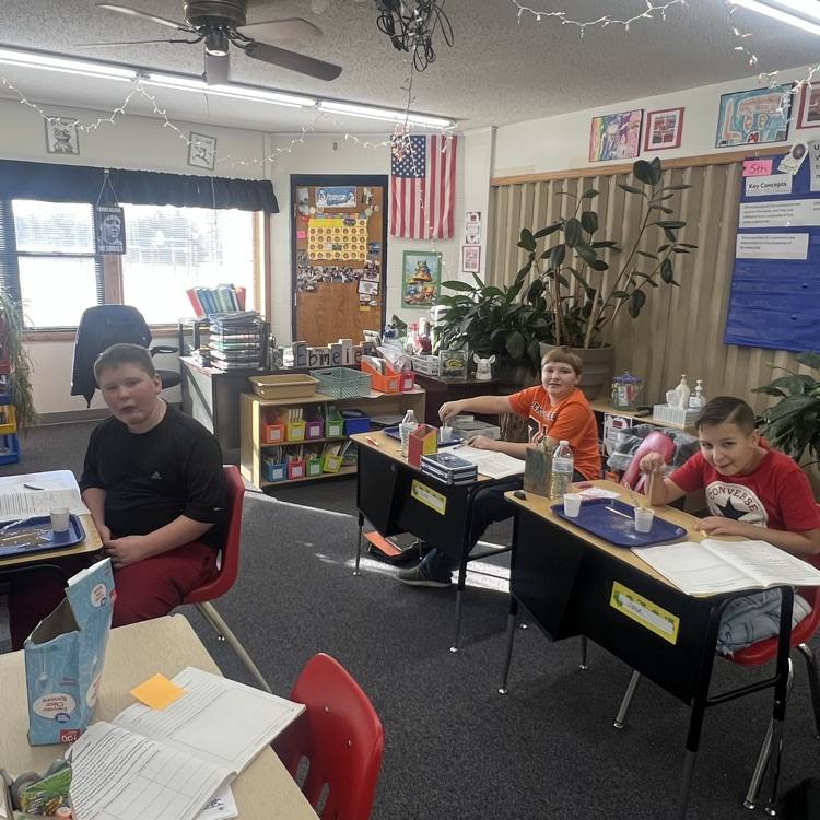 MCSTryon's tweet photo. First day of second semester and 5th graders are hands on busy tasting different ingredients to make an appealing salad dressing! https://t.co/D1xDfAl3yZ