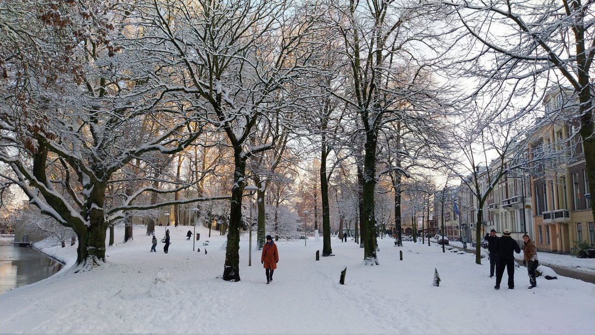_Michje's tweet photo. Winter in Utrecht.  #sneeuw #Utrecht #winterwonderland #snow #domstad  1/3 https://t.co/i1AUAI62QG