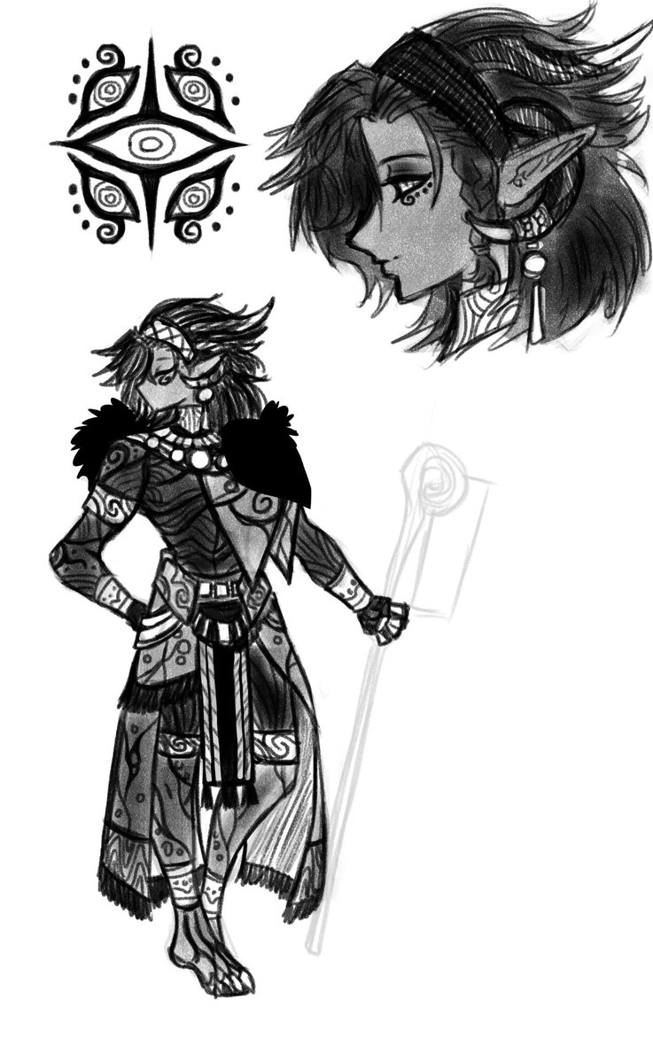 Just getting back into concept art for my main OC Alsvastoria 
Just a sketch