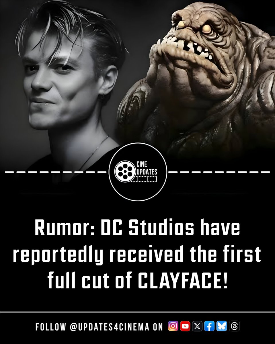 Updates4Cinema's tweet photo. Rumor: DC Studios have reportedly received the first full cut of CLAYFACE.
#Clayface #DCStudios #DCU #DCUpdates https://t.co/WjdtciJPmD
